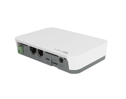 Mikrotik KNOT: NB/CAT-M LTE-Gateway für IoT 802.3af/at  PoE-in/out, 2.4Ghz WLAN, 2xFE