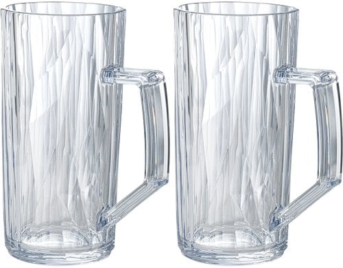 Koziol Bierglas Club No. 26, 2er Set crystal clear, 500 ml