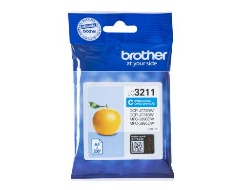 Tinte Brother LC-3211C, cyan, 200 Seiten, DCP-J772, DCP-J774DW, MFC-J890D