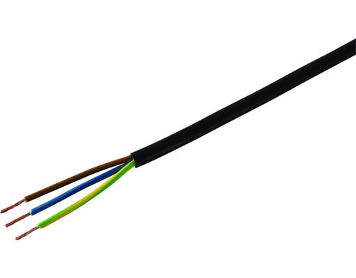 Installationskabel TD 3x 0.75mm2 schwarz, 20m
