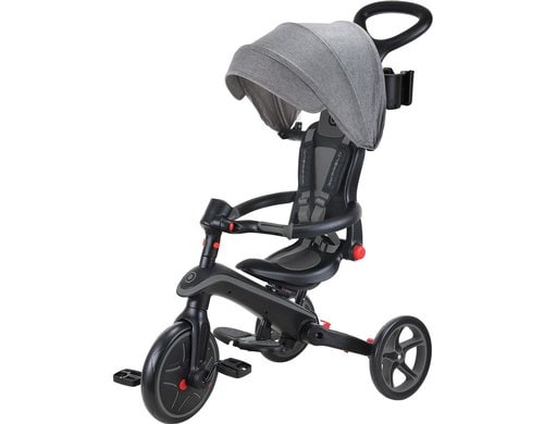 Globber Trike Explorer 4 in 1 Foldable Black Grey