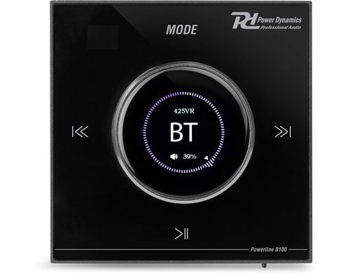 Power Dynamics PowerlineB100B Einbauverstärker 4x25W, BT, schwarz