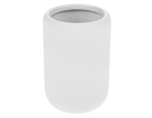 COCON Zahnputzbecher weiss Keramik, 7.5x7.5x12cm