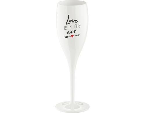 Koziol Sektglas love is in the air HxD: 19.10x5.7, spülmaschinengeeignet