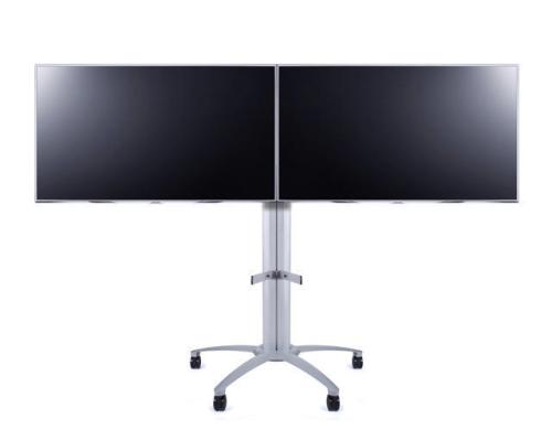 Multibrackets Displayständer145 Dual Silber bis max.70kg, Tragkraft