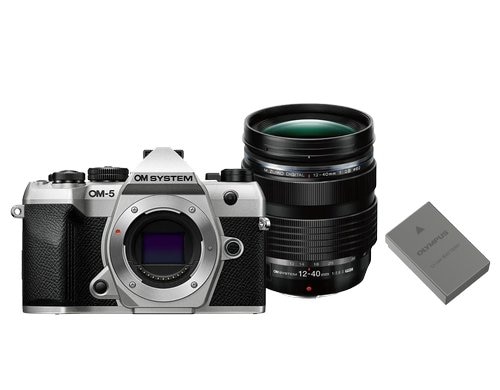 OM System OM-5 Mark II Silver 12-40mm inkl. Akku