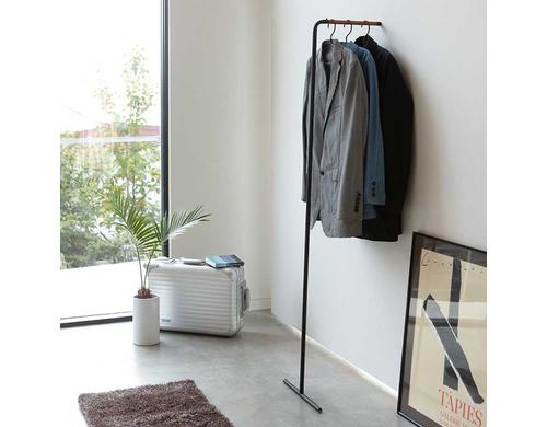 Yamazaki Garderobe Slim Tower schwarz 42x38.5x160 cm, Metall
