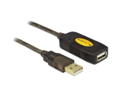 Delock USB 2.0  Verlängerungskabel 15 Meter aktive Verstärkung, bis max 30 Meter kaskad