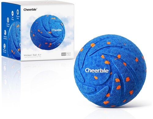 Cheerble Wicked Ball Air für Hunde 130g, blau
