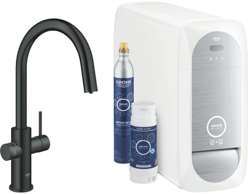 GROHE Blue Home Con. C-Ausl hzb.Mouss EU Velvet Black