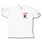 Hochwertiges T-Shirt mit X-Fresh energy Stickerei hinten und vorne / weiss / Groesse XXL / 100% Baumwolle