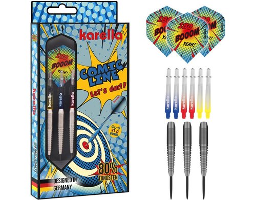 Karella Steeldart Comic Line CL-5 21g 3 Stück, 80% Tungsten