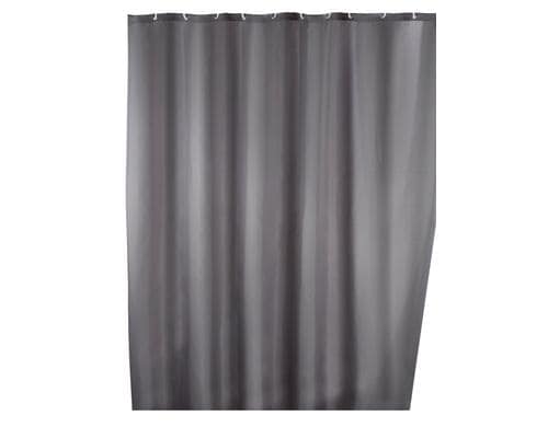 Wenko Duschvorhang Anti-Schimmel Grösse: 180x200, Polyester, Grau