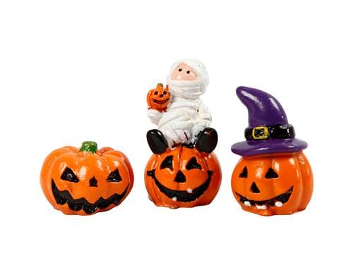 Creativ Company Figur Mini Halloween 3 Stück, 2 x 2 x 1.5 - 3.5 cm