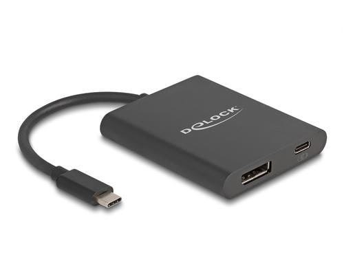 Delock USB Type-C Adapter zu DisplayPort 8K mit HDR und Power Delivery 60 W