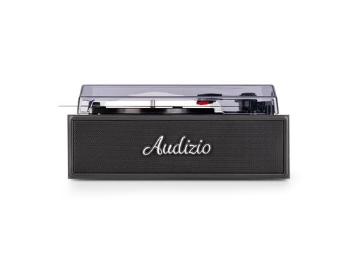 Audizio Reno-BK Retro Plattenspieler, BT, Stereo, schwarz