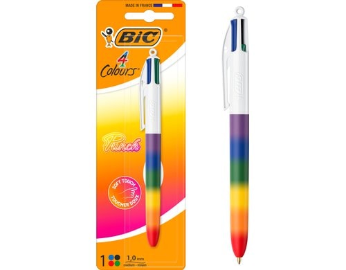 BIC 4 Colours Rainbow blau, rot, grün,schwarz