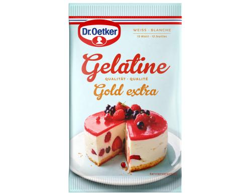 Blattgelatine Eine Packung enthält 12 Blätter