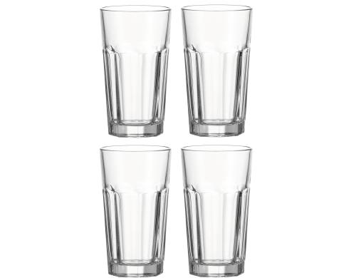 Leonardo Glas Longdrinkbecher XL Rock 540ml 4er Set