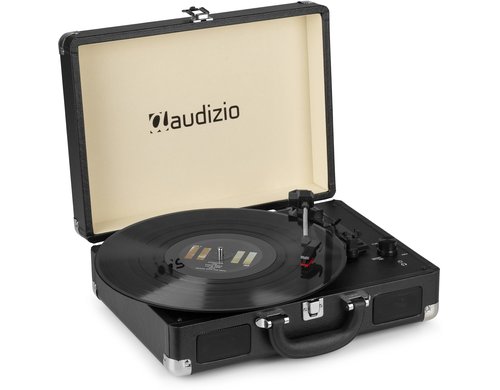 Audizio RP114BK Plattenspieler im Koffer, schwarz