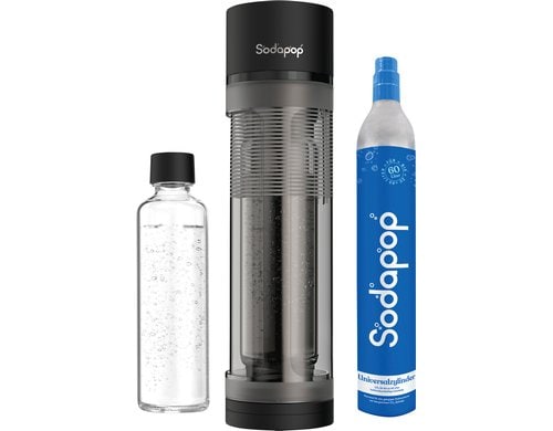 Sodapop Wassersprudler 10031901 inkl. Zylinder und 1x 1l Glasflasche