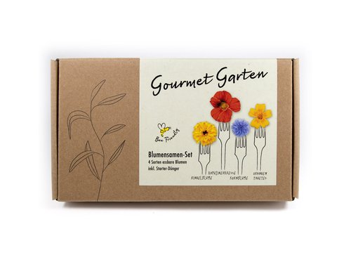 Anzucht Gourmet Blumen 4 Sorten essbare Blumen