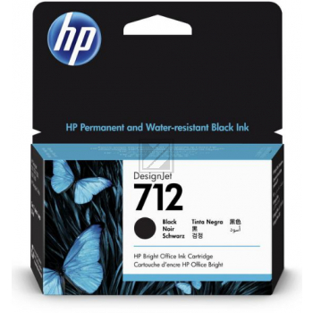 HP Tinte Nr. 712 - Black (3ED70A) DesignJet T200, T600, 38ml