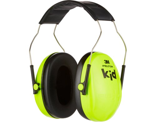 3M PELTOR Kapselgehörschutz für Kinder H510AKG, SNR-Wert 27 dB, Neongrün