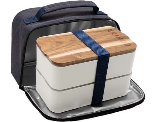 Bento und Lunchbag 11H58 Weiss