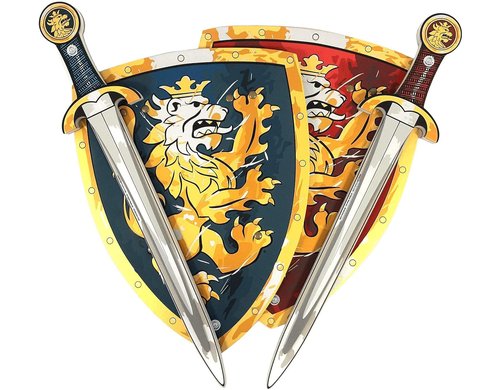 Liontouch Ritter-Set Blau & Rot Spielzeugschwert & Schild