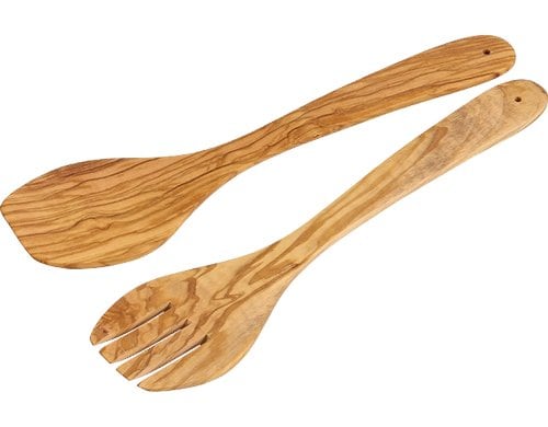 Kesper Salatbesteck Olivenholz, Länge 30 cm