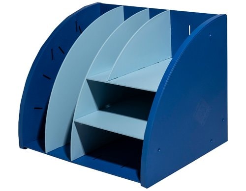 Exacompta, Organizer Bee Blue, verstellbar Recycling Kunststoff, dunkelblau / hellblau