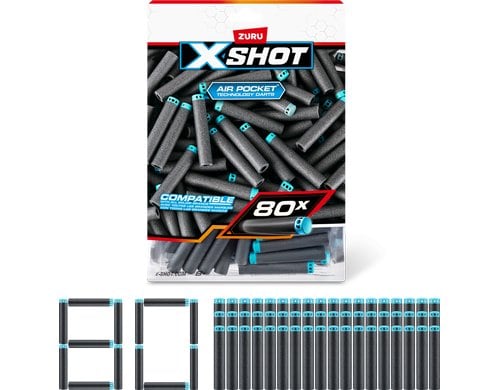 XSHOT Excel Nachfüllpackung 80 Darts Series 1