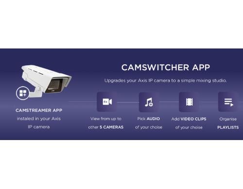 CamStreamer CamSwitcher App zum Switch zwischen bis zu 5 Kameras