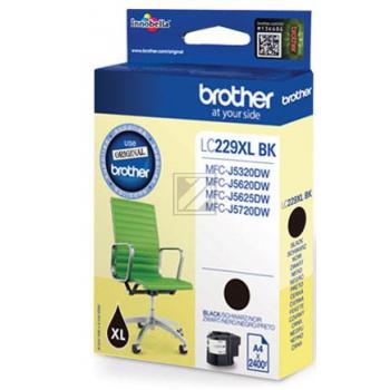 Tinte Brother LC-229XLBK, schwarz 2400 Seiten