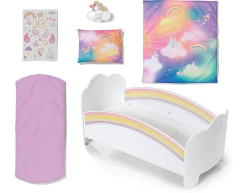 BABY born Regenbogen Bett