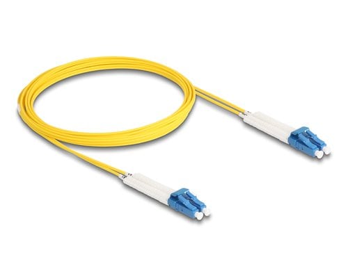 Delock LWL Duplex Patchkabel, OS2, 3m Singlemode 9/125µm, LC-LC, winkelbar