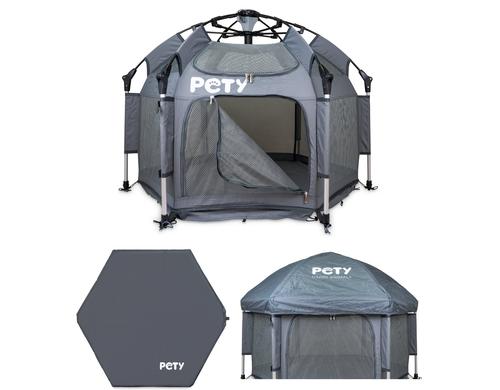 Pety Laufstall für Haustiere klein KIT Laufstall, Abdeckung & Matte