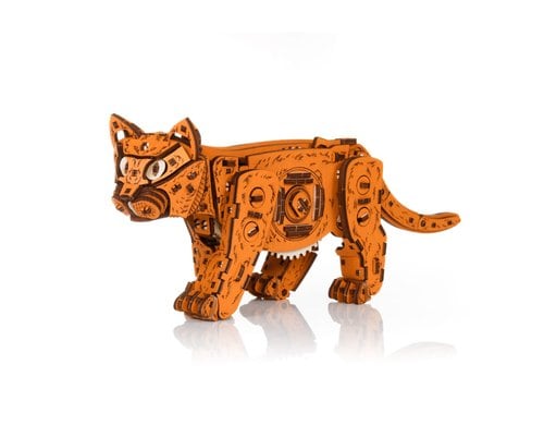 EWA Kätzchen 3D Holzbausatz Orange