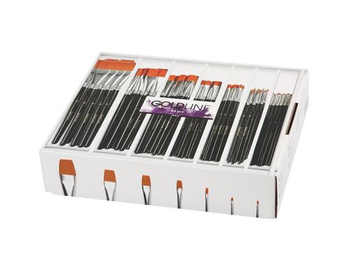 Creativ Company Nylonhaar-Pinsel 7 Grössen 84 Stück,