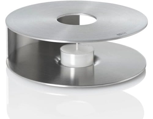 AdHoc Speisenwärmer und Stövchen Limbo Edelstahl, D: 16 cm, H: 5 cm
