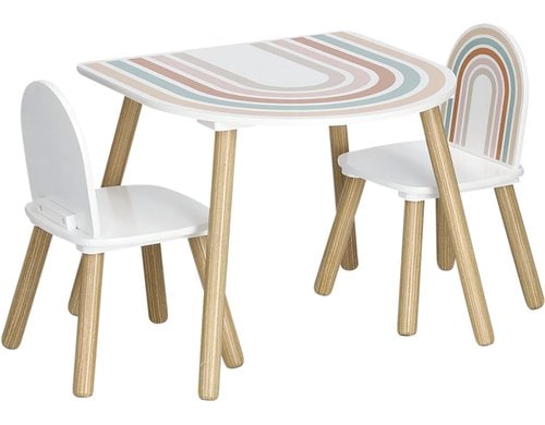 Zeller Present Sitzgarnitur 3-tlg. Rainbow Kiefer