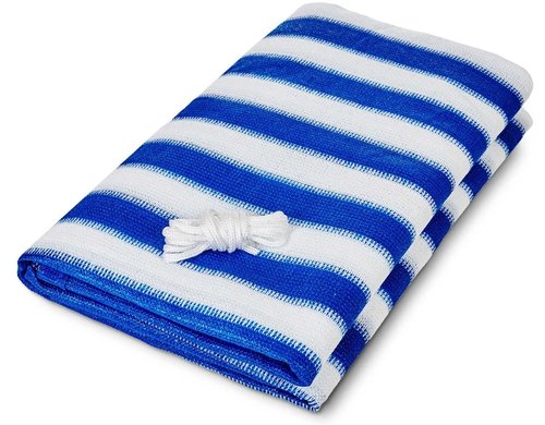 Lumaland Balkonsichtschutz 90x500cm blau/weiß