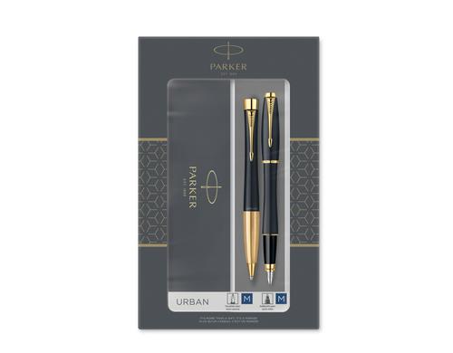 Parker DuoSet Parker Urban Muted Black G.C. Füllfederhalter & Kugelschreiber, M-blau