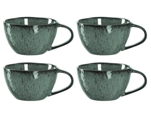 Leonardo Tasse Matera 290ml Grün 4er Set 4 Stück, HxD: 6x10cm, Vol: 180ml, Keramik