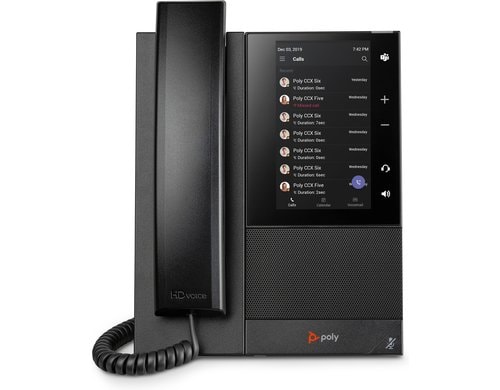 Poly CCX 505 Business Media Phone, MS 5,PoE,USB-A,USB-C,2x RJ-45,RJ-9