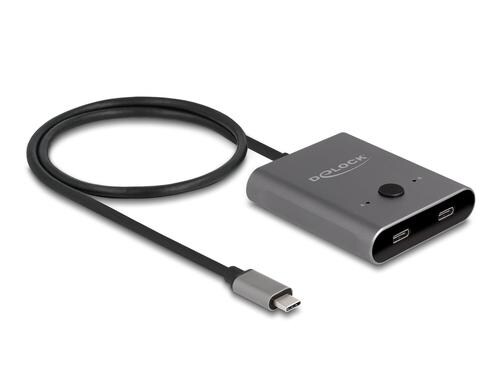 Delock USB Type-C Switch 2 auf 1 bidirektional, 8K