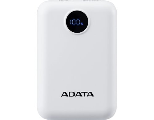 Adata PowerPack P10022-12 Weiss 10000mAh, 2x USB-C, 1x USB-A Ausgang