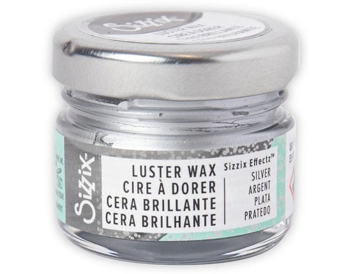 Sizzix Glanzwachs Silber 20ml für ein Glitzer-Finish