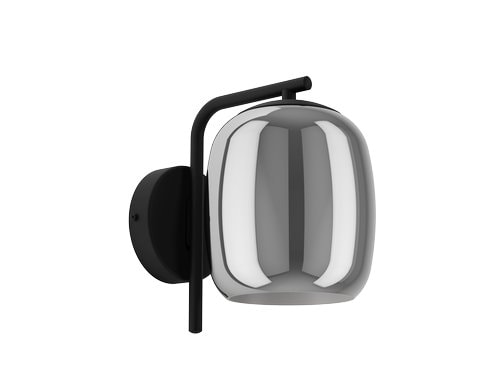 EGLO Wandleuchte CIAMPINO schwarz exkl. E27 1x28W